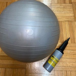 Bally Medicine Ball with Pump - Light Grey - Medium Size - Used